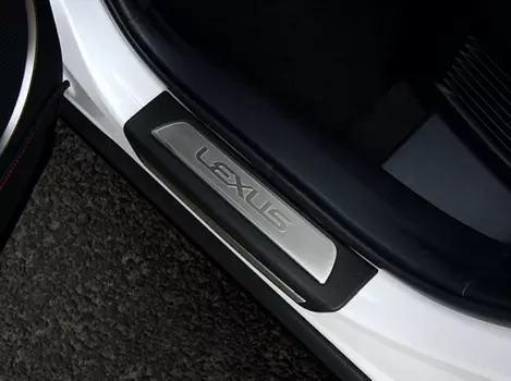 Защитные накладки на внешние пороги PREMIUM для Lexus NX 2015 г.в по н.в.
