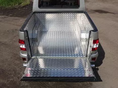 Защитный алюминиевый вкладыш в кузов (комплект) ТСС UAZPIC2016-04 для UAZ Patriot 2014 -