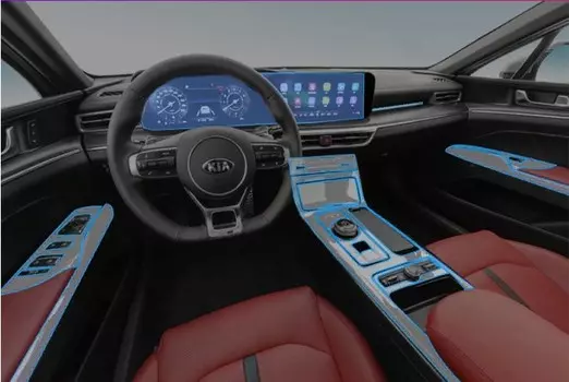 Защитный комплект для консоли и мультимедиа KIA K5 2020-