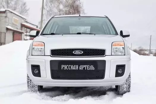 Зимняя заглушка решетки переднего бампера Русская Артель Ford Fusion 2005-2012