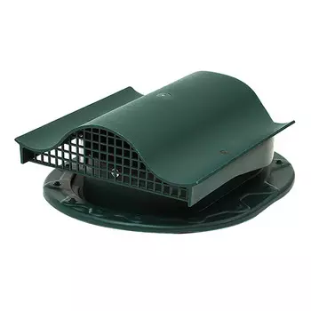 Аэратор Поливент КТВ-вентиль для готовой кровли из гибкой черепицы зеленый RAL 6020