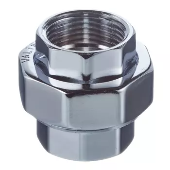 Американка прямая Valtec 1 ВР(г) х 1 ВР(г) хром латунная (VTr.340.C.0006)