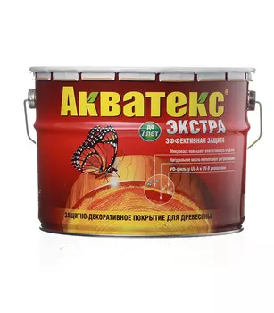 Антисептик Акватекс Экстра декоративный для дерева тик 10 л