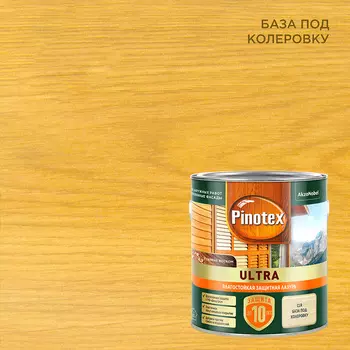 Антисептик Pinotex Ultra декоративный для дерева бесцветный основа ЕС 2,5 л