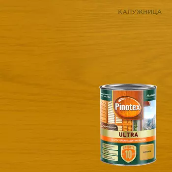 Антисептик Pinotex Ultra декоративный для дерева калужница 0,9 л