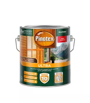 Антисептик Pinotex Ultra декоративный для дерева красное дерево 2,7 л