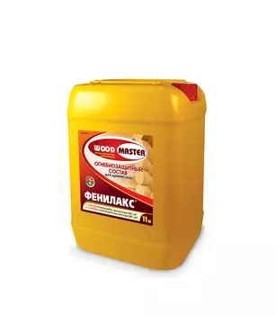 Антисептик Woodmaster Фенилакс огнебиозащитный I группа золотисто-коричневый 25 кг