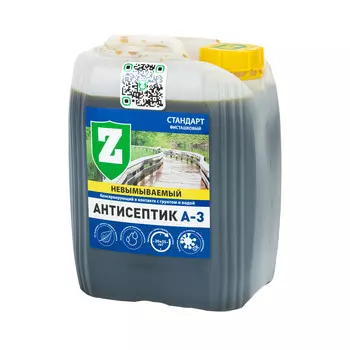 Антисептик Зелест А-3 Стандарт невымываемый для дерева биозащитный 5 кг зеленый