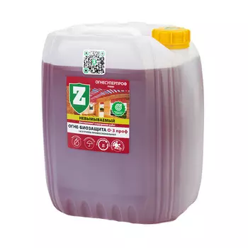 Антисептик Зелест О-3 Проф Огнесуперпроф огнебиозащитный I группа рубин 20 кг