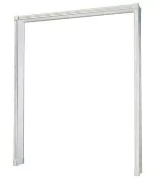 Арка межкомнатная ламинированная Квадро малая 2370х1960х232 мм белая