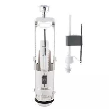 Арматура для унитаза Siamp Brio нижний подвод 1/2 кнопка пластик хром (10017248)