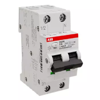 Автомат дифференциальный ABB DS201 32А 1P+N тип AC 30 мА 6 кА (2CSR255080R1324)