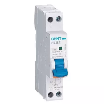 Автомат дифференциальный Chint NB2LE 10А 30 мА 1P+N тип AC 6 кА (689001)