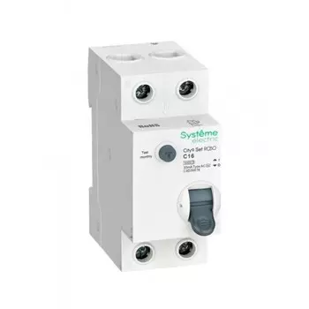 Автомат дифференциальный Systeme Electric City9 Set 16А 1P+N тип AC 30 мА 6 кА (C9D36616)