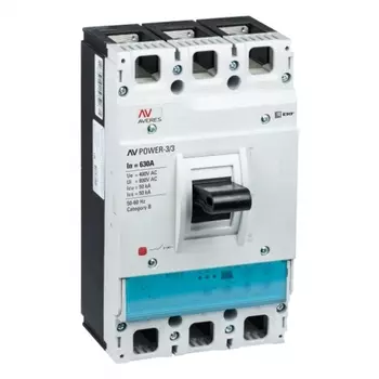 Автоматический выключатель EKF AV POWER TR 3P 630А 50 кА 690 В на монтажную плату (mccb-33-630-2.2-av)