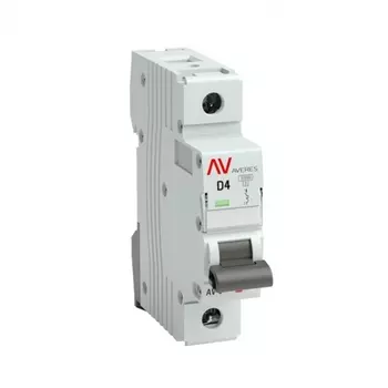 Автоматический выключатель модульный EKF Averes AV-10 1P 4А тип D 10 кА 230 В (mcb10-1-04D-av)