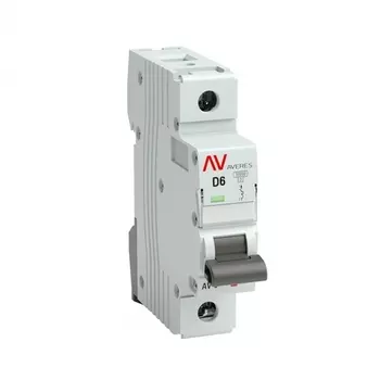 Автоматический выключатель модульный EKF Averes AV-10 1P 6А тип D 10 кА 230 В (mcb10-1-06D-av)