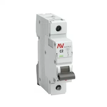 Автоматический выключатель модульный EKF Averes AV-6 DC 1Р 2А тип C 6 кА 230 В (mcb6-DC-1-02C-av)