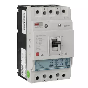 Автоматический выключатель EKF Averes ETU2.0 3P 100А 100 кА 400-690 В на монтажную плату (mccb-13-100H-2.0-av)