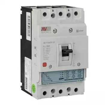Автоматический выключатель в литом корпусе EKF Averes AV Power-1/3-ETU 2.0 3P 160А 100 кА 400/690 В (mccb-13-160H-2.0-av)