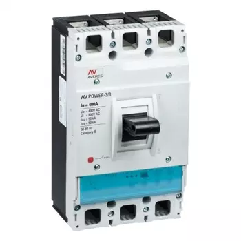 Автоматический выключатель в литом корпусе EKF Averes AV Power-3/3-ETU 2.2 3P 400А 50 кА 400/690 В (mccb-33-400-2.2-av)