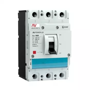 Автоматический выключатель в литом корпусе EKF Averes TR 3P 160А 35 кА 400-690 В (mccb-23-160-TR-av)