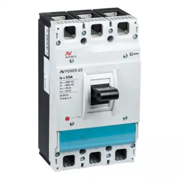 Автоматический выключатель в литом корпусе EKF Averes TR 3P 315А 35 кА 400-690 В (mccb-33-315-TR-av)