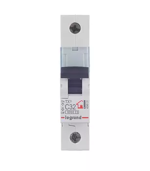 Автоматический выключатель модульный Legrand TX3 1P 32А тип C 6 кА 230/400 В (404031)