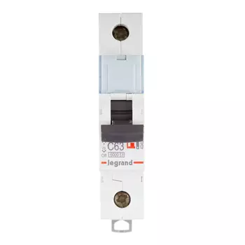 Автоматический выключатель модульный Legrand TX3 1P 63А тип C 6 кА 230 В (404034)