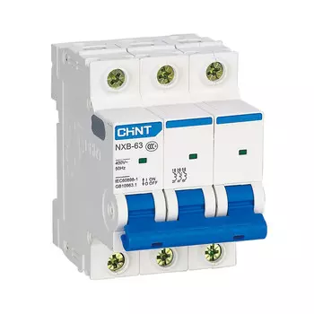 Автоматический выключатель модульный Chint NXB-63 3P 6А 6 кА 400 В (814194)
