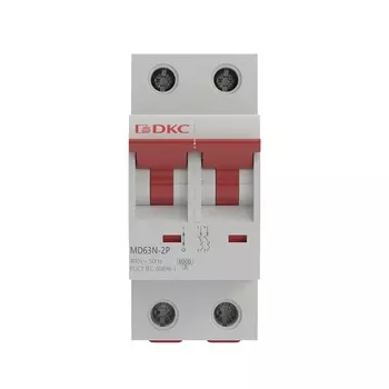 Автоматический выключатель модульный DKC Yon Max MD63N 2P 32А тип C 6 кА 400 В (MD63N-2PC32)