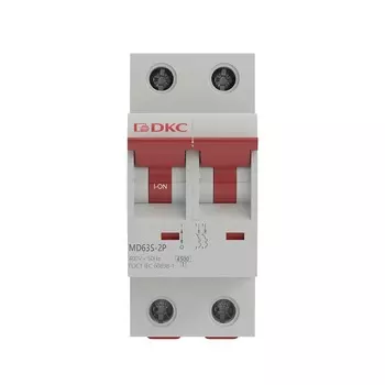 Автоматический выключатель модульный DKC Yon Max MD63S 2P 10А тип C 4,5 кА 400 В (MD63S-2PC10)