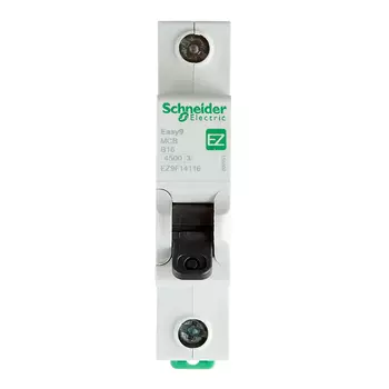 Автоматический выключатель модульный Schneider Electric Easy9 1P 16А тип B 4,5 кА 220 В (EZ9F14116)