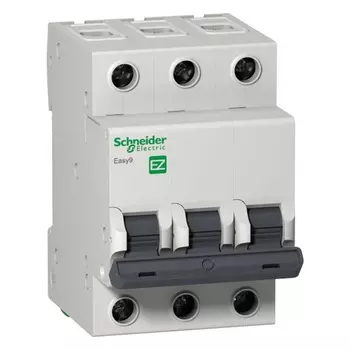 Автоматический выключатель модульный Schneider Electric Easy 9 3P 6А тип C 4,5 кА 400 В (EZ9F34306)