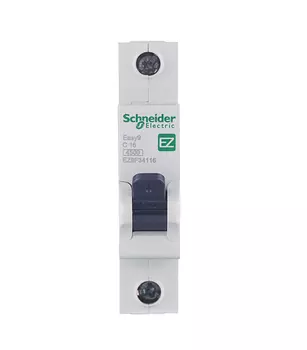 Автоматический выключатель модульный Schneider Electric Easy9 1P 16А тип C 4,5 кА 220 В (EZ9F34116)