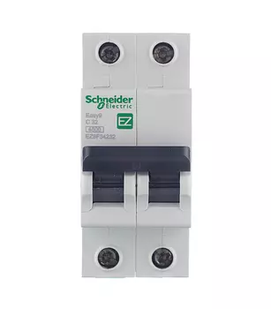 Автоматический выключатель модульный Schneider Electric Easy9 2P 32А тип C 4,5 кА 400 В (EZ9F34232)