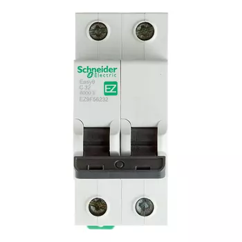 Автоматический выключатель модульный Schneider Electric Easy9 2P 32А тип C 6 кА 220 В (EZ9F56232)
