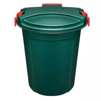 Бак для жидких/сыпучих веществ ЭльфПласт 100 л пластиковый с крышкой зеленый