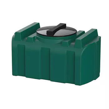 Бак для жидкостей Polimer Group R 100 100 л пластиковый с крышкой зеленый