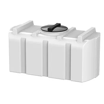 Бак для жидкостей Polimer Group R 300 300 л пластиковый с крышкой белый