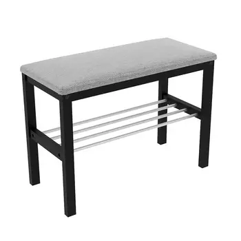 Банкетка для обуви черная Sheffilton SHT-B2