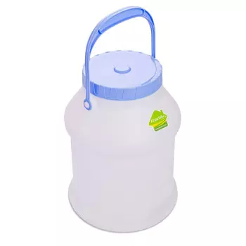 Бидон для жидких/сыпучих веществ Мартика Просперо 5 л пластиковый с крышкой белый