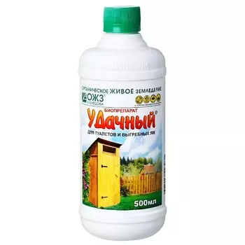 Биоактиватор для септика и дачного туалета БашИнком Удачный 0,5 л