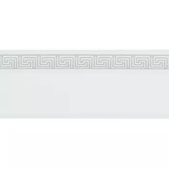 Бленда 50 мм для пластмассового карниза Ариадна 350 см белый с хромом