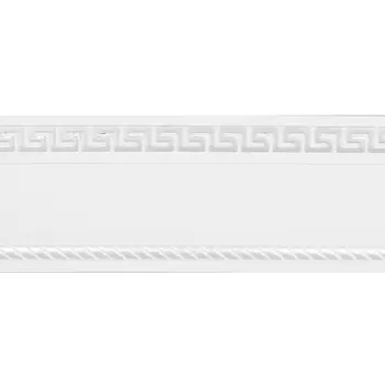 Бленда 68 мм для пластмассового карниза Тесей 350 см белый с хромом