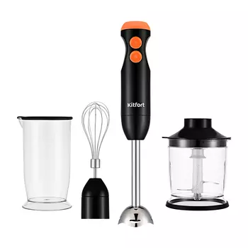 Блендер погружной Kitfort КТ-3041-4 350 Вт 0,7 л черный/оранжевый