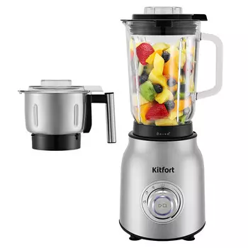 Блендер стационарный Kitfort КТ-3079 800 Вт 1,5 л серый/черный