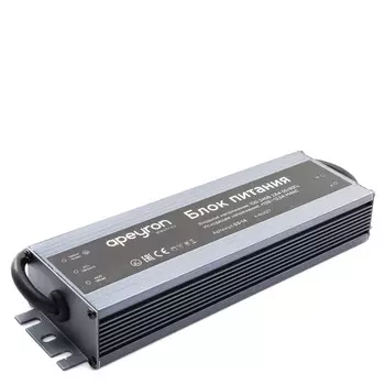 Блок питания для светодиодных лент Apeyron металлический 150 Вт IP67 220/12 В серый