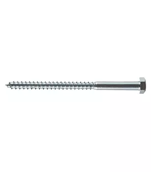 Болт сантехнический 6х90 мм DIN 571 оцинкованный (30 шт.)