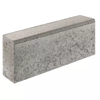 Бордюр тротуарный БР50.20.8 вибропрессованный 500х200х80 мм серый Выбор
